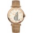 Fake Patek Philippe Cream Dial 18kt Rose Gold Automatic Ladies Watch 7200R-001