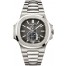 Fake Patek Philippe Nautilus Mechanical Black Dial Steel Men's Watch 5726/1A-001
